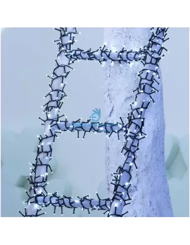 Giocoplast 14308715 Mini-Glühwürmchen LED 96 Lichter weiß 24 V mit Motor 8 Lichtspiele